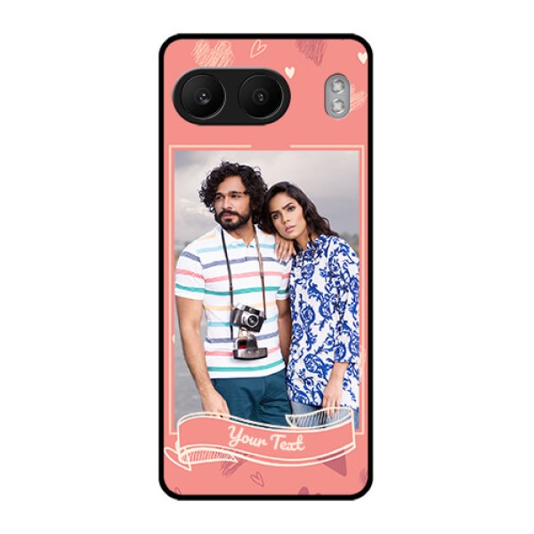 OnePlus Nord 4 5G Custom Glass Phone CaseLove Doodle Art Design