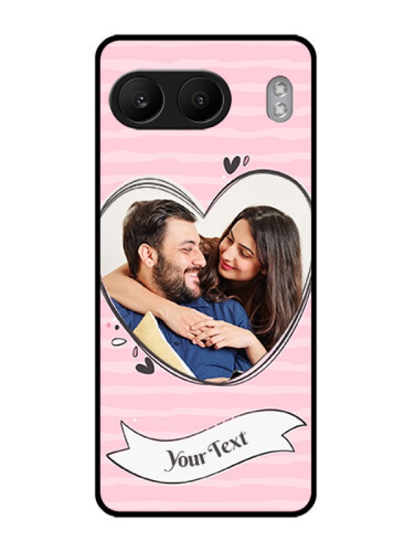 Custom OnePlus Nord 4 5G Custom Glass Phone CaseVintage Heart Design