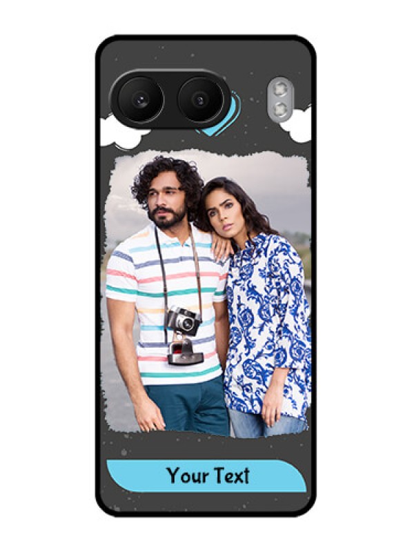 Custom OnePlus Nord 4 5G Custom Glass Phone CaseSplashes With Love Doodles Design