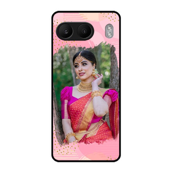 OnePlus Nord 4 5G Custom Glass Phone CaseGold Glitter Splash Design OnePlus Nord 4 5G Custom Glass Phone CaseGold Glitter Splash Design