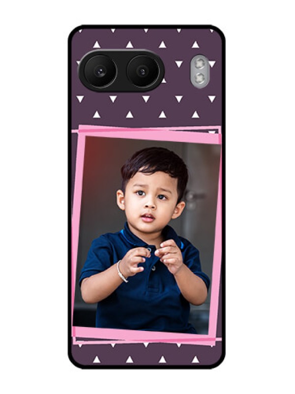 Custom OnePlus Nord 4 5G Custom Glass Phone CaseTriangle Pattern Dotted Design