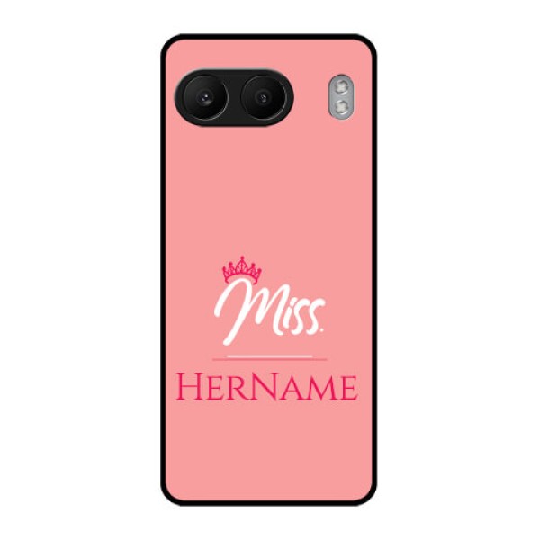 OnePlus Nord 4 5G Custom Glass Phone CaseMrs With Name Design