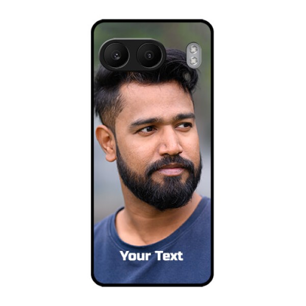 OnePlus Nord 4 5G Custom Glass Phone CasePhoto With Text Design