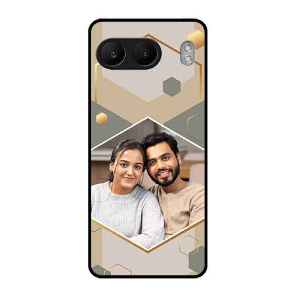 OnePlus Nord 4 5G Custom Glass Phone CaseStylish Hexagon Pattern Design OnePlus Nord 4 5G Custom Glass Phone CaseStylish Hexagon Pattern Design