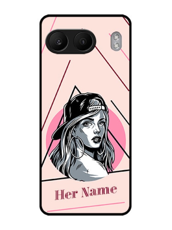 Custom OnePlus Nord 4 5G Custom Glass Phone CaseRockstar Girl Design