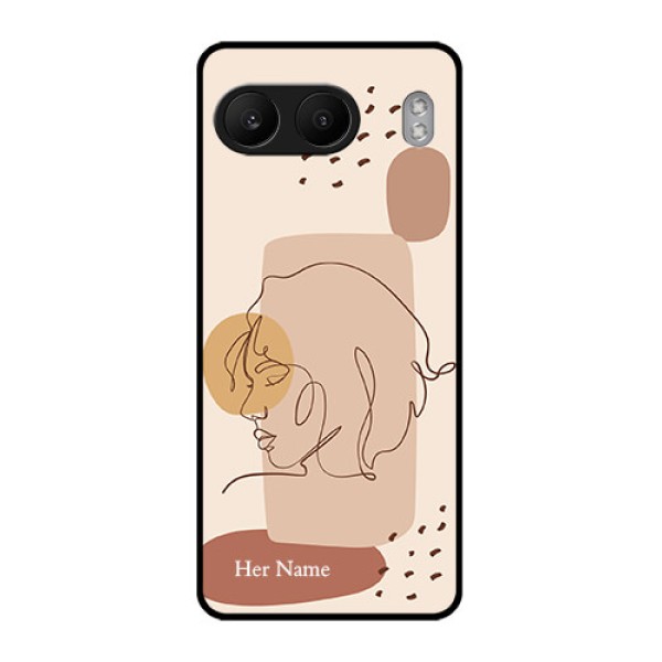 OnePlus Nord 4 5G Custom Glass Phone CaseCalm Woman Line Art Design OnePlus Nord 4 5G Custom Glass Phone CaseCalm Woman Line Art Design