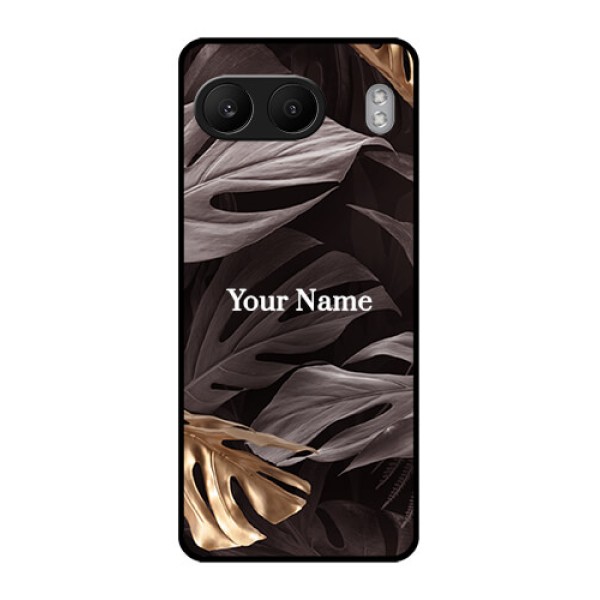 OnePlus Nord 4 5G Custom Glass Phone CaseWild Leaves Digital Paint Design OnePlus Nord 4 5G Custom Glass Phone CaseWild Leaves Digital Paint Design