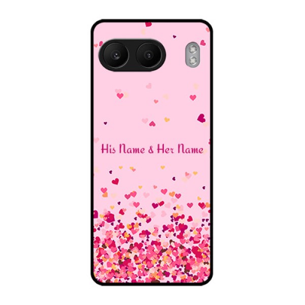OnePlus Nord 4 5G Custom Glass Phone CaseFloating Hearts Design OnePlus Nord 4 5G Custom Glass Phone CaseFloating Hearts Design