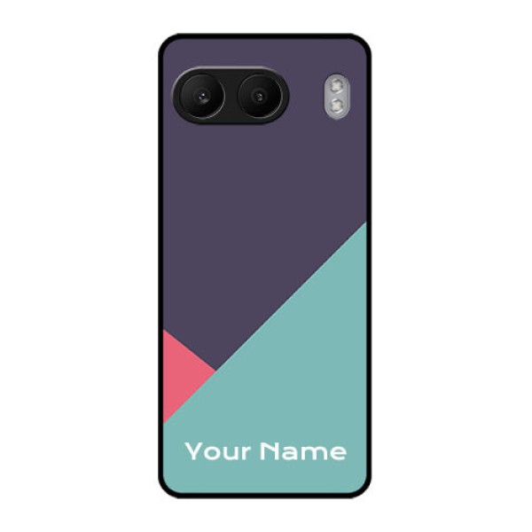 OnePlus Nord 4 5G Custom Glass Phone CaseTri Color Abstract Design OnePlus Nord 4 5G Custom Glass Phone CaseTri Color Abstract Design