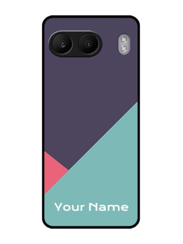 Custom OnePlus Nord 4 5G Custom Glass Phone CaseTri Color Abstract Design