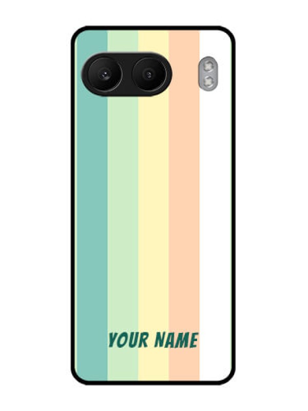 Custom OnePlus Nord 4 5G Custom Glass Phone CaseMulti - Colour Stripes Design
