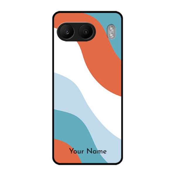 OnePlus Nord 4 5G Custom Glass Phone CaseColoured Waves Design