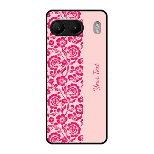 OnePlus Nord 4 5G Custom Glass Phone CaseAttractive Floral Pattern Design