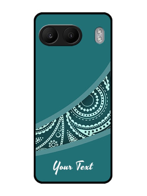 Custom OnePlus Nord 4 5G Custom Glass Phone CaseSemi Visible Floral Design