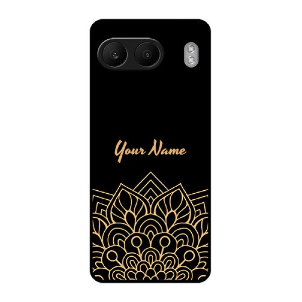 OnePlus Nord 4 5G Custom Glass Phone CaseGolden Mandala Design
