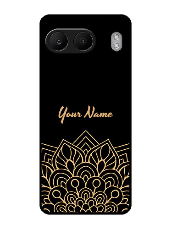 Custom OnePlus Nord 4 5G Custom Glass Phone CaseGolden Mandala Design