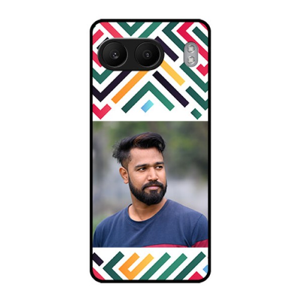 OnePlus Nord 4 5G Custom Glass Phone CaseColorful Maze Pattern Design OnePlus Nord 4 5G Custom Glass Phone CaseColorful Maze Pattern Design