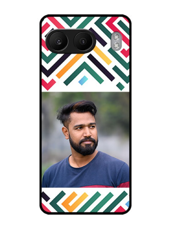 Custom OnePlus Nord 4 5G Custom Glass Phone CaseColorful Maze Pattern Design