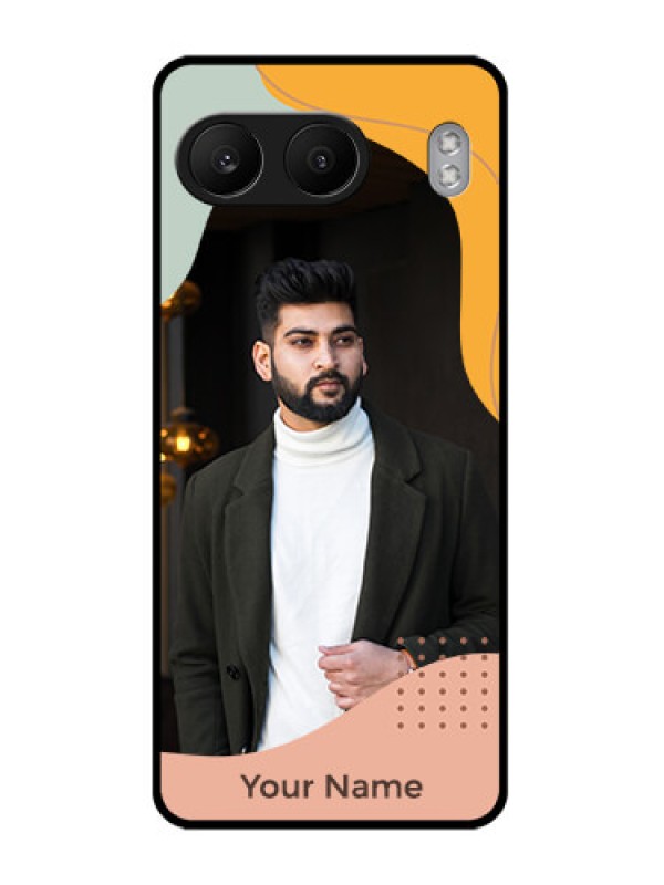 Custom OnePlus Nord 4 5G Custom Glass Phone CaseTri - Coloured Overlay Design