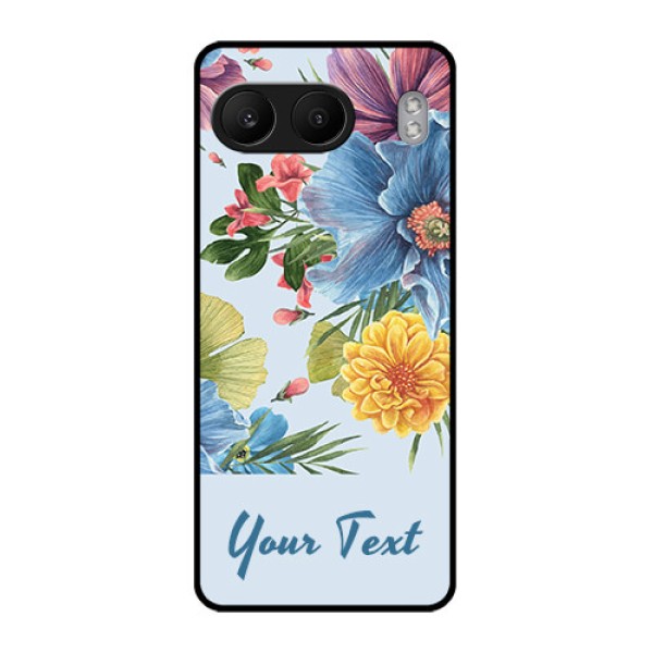 OnePlus Nord 4 5G Custom Glass Phone CaseStunning Watercolored Flowers Painting Design