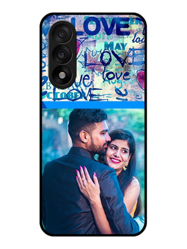 Custom OnePlus Nord 5 5G Custom Glass Phone Case - Colorful Love Design