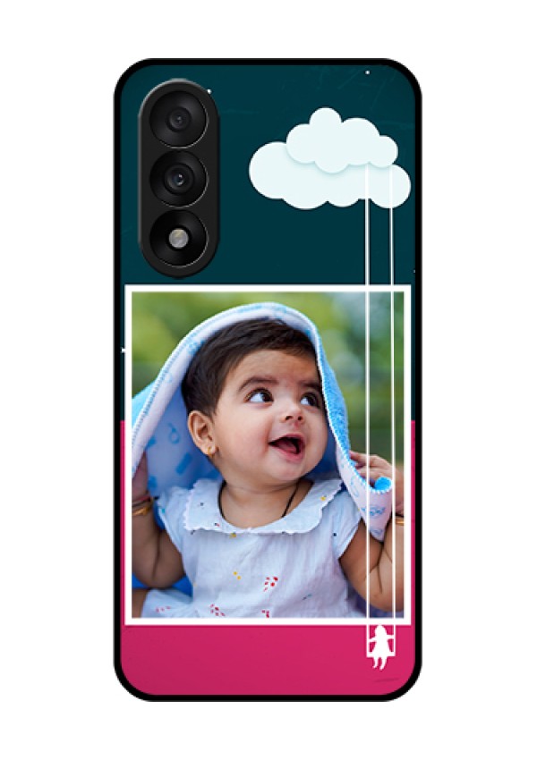 OnePlus Nord 5 5G Custom Glass Phone Case - Cute Girl With Cloud Design
