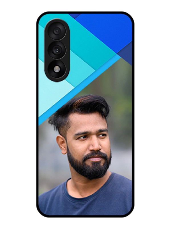 Custom OnePlus Nord 5 5G Custom Glass Phone Case - Blue Pattern Design