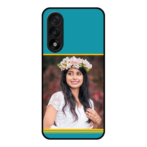 OnePlus Nord 5 5G Custom Glass Phone Case - Yellow & Blue Design