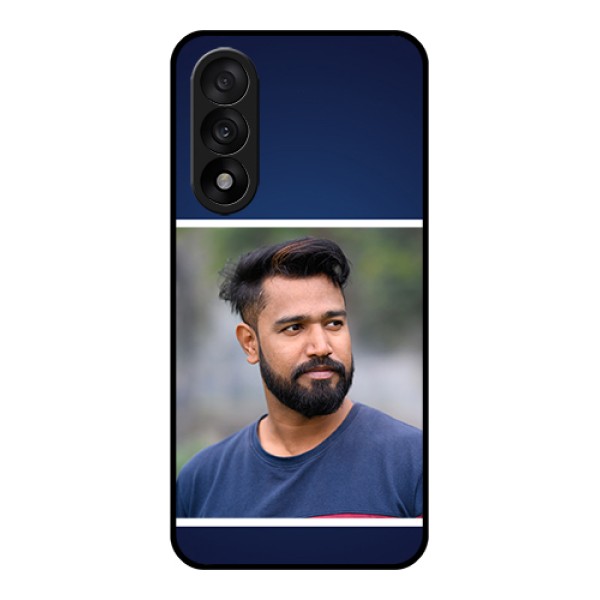 OnePlus Nord 5 5G Custom Glass Phone Case - Simple Royal Blue Design OnePlus Nord 5 5G Custom Glass Phone Case - Simple Royal Blue Design