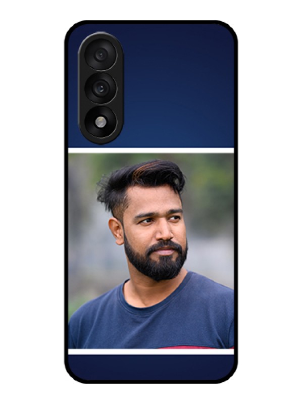 Custom OnePlus Nord 5 5G Custom Glass Phone Case - Simple Royal Blue Design