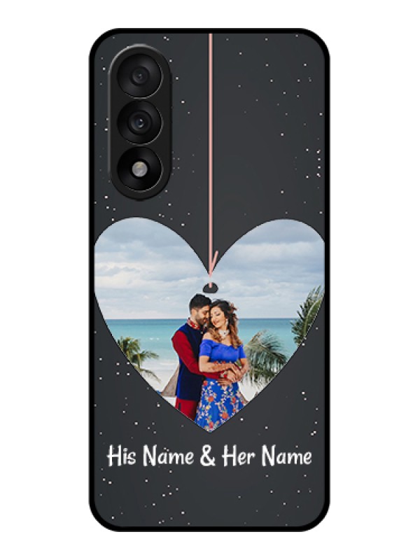 Custom OnePlus Nord 5 5G Custom Glass Phone Case - Hanging Heart Design