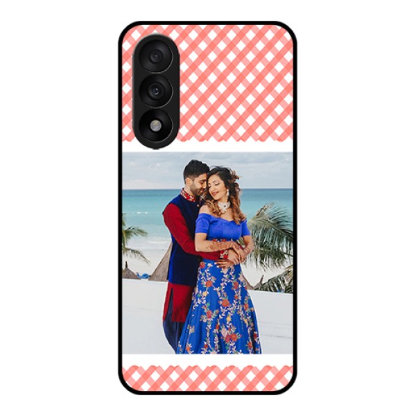 OnePlus Nord 5 5G Custom Glass Phone Case - Pink Pattern Design
