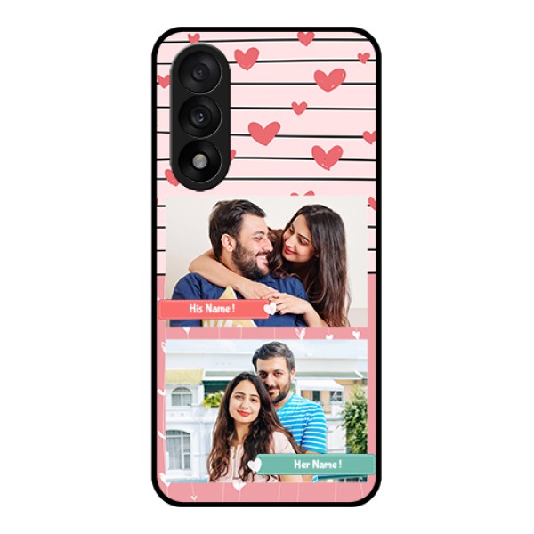 OnePlus Nord 5 5G Custom Glass Phone Case - Photo With Heart Design
