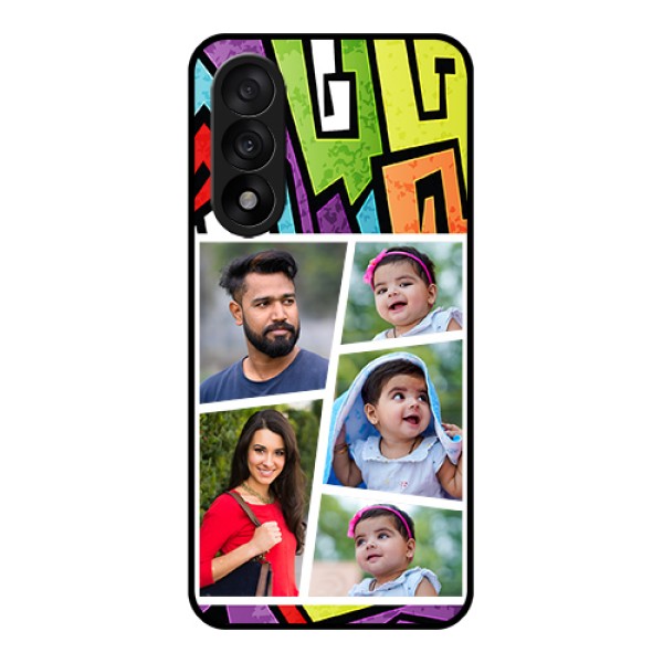 OnePlus Nord 5 5G Custom Glass Phone Case - Graffiti Pattern Design OnePlus Nord 5 5G Custom Glass Phone Case - Graffiti Pattern Design