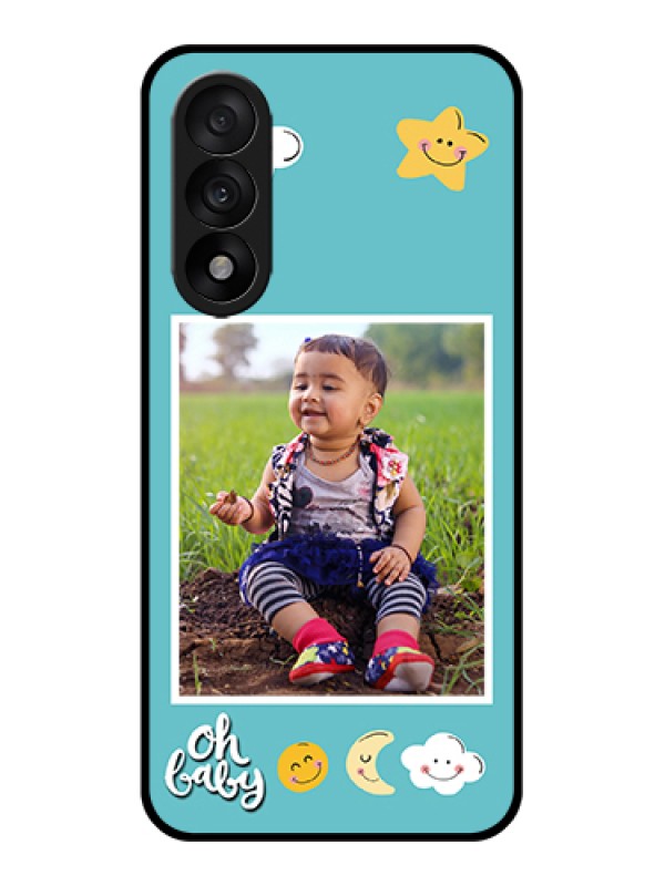 Custom OnePlus Nord 5 5G Custom Glass Phone Case - Smiley Kids Stars Design