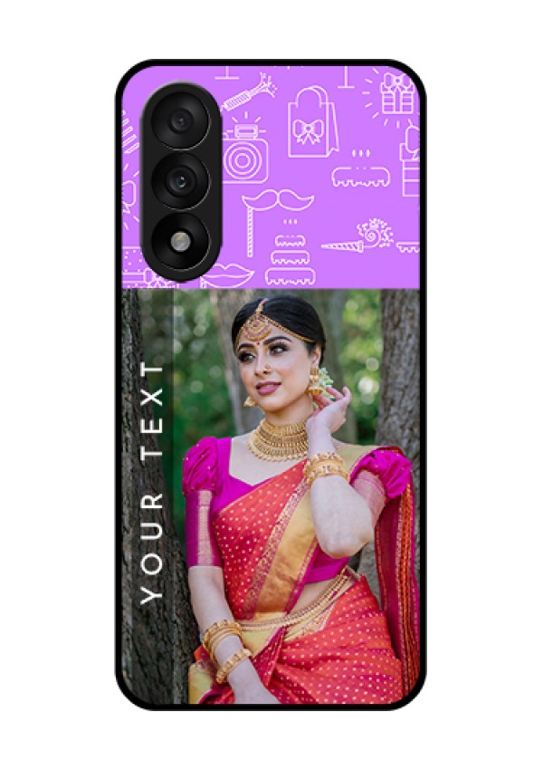 OnePlus Nord 5 5G Custom Glass Phone Case - Birthday Icons Design