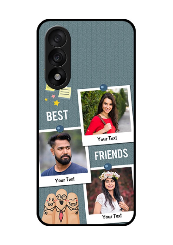 OnePlus Nord 5 5G Custom Glass Phone Case - Sticky Frames And Friendship Design