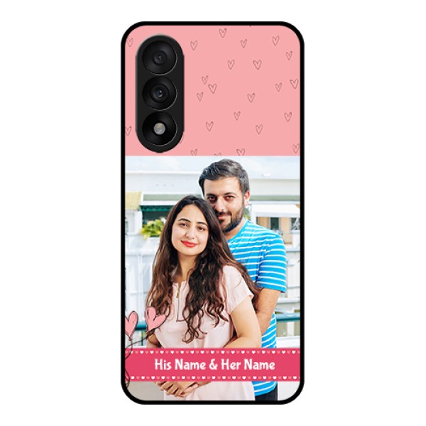 OnePlus Nord 5 5G Custom Glass Phone Case - Love Design Peach Color OnePlus Nord 5 5G Custom Glass Phone Case - Love Design Peach Color