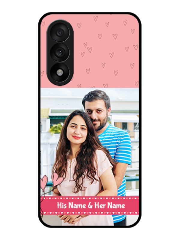 Custom OnePlus Nord 5 5G Custom Glass Phone Case - Love Design Peach Color