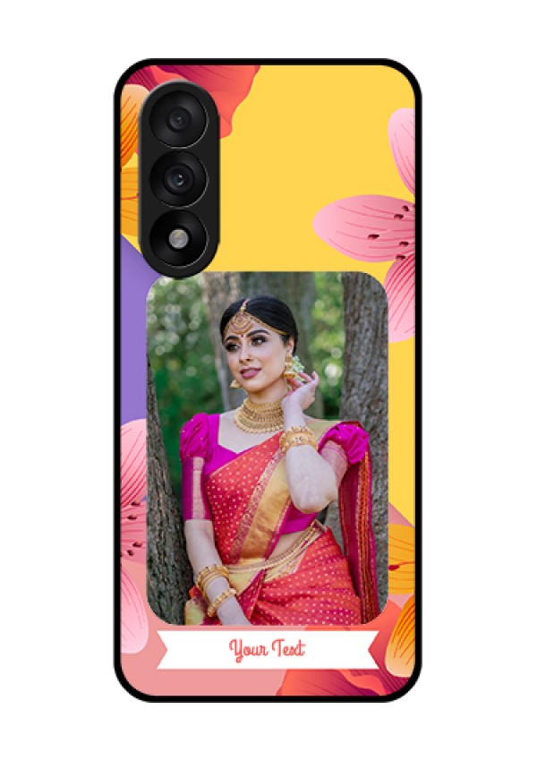 OnePlus Nord 5 5G Custom Glass Phone Case - 3 Image With Vintage Floral Design