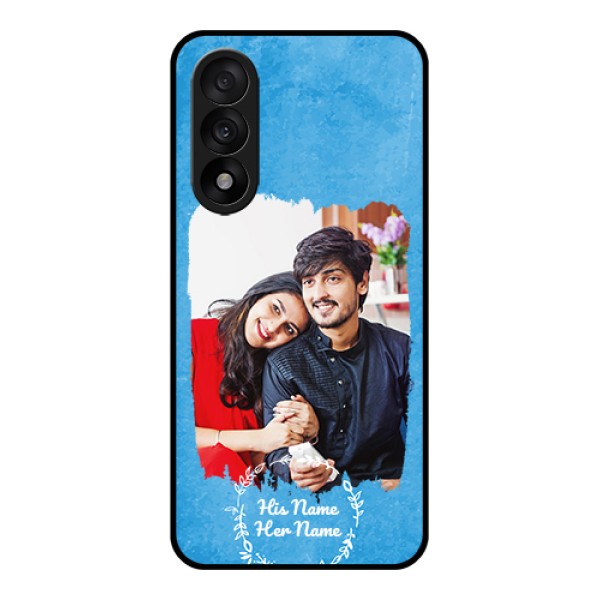 OnePlus Nord 5 5G Custom Glass Phone Case - Blue Color Vintage Design OnePlus Nord 5 5G Custom Glass Phone Case - Blue Color Vintage Design