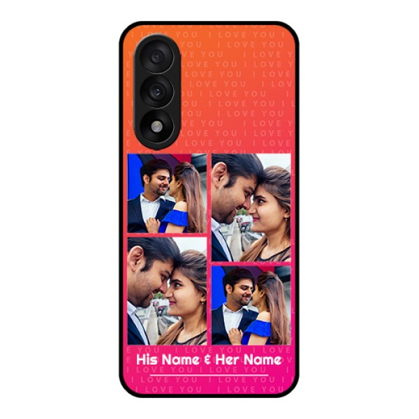 OnePlus Nord 5 5G Custom Glass Phone Case - I Love You Pink Design