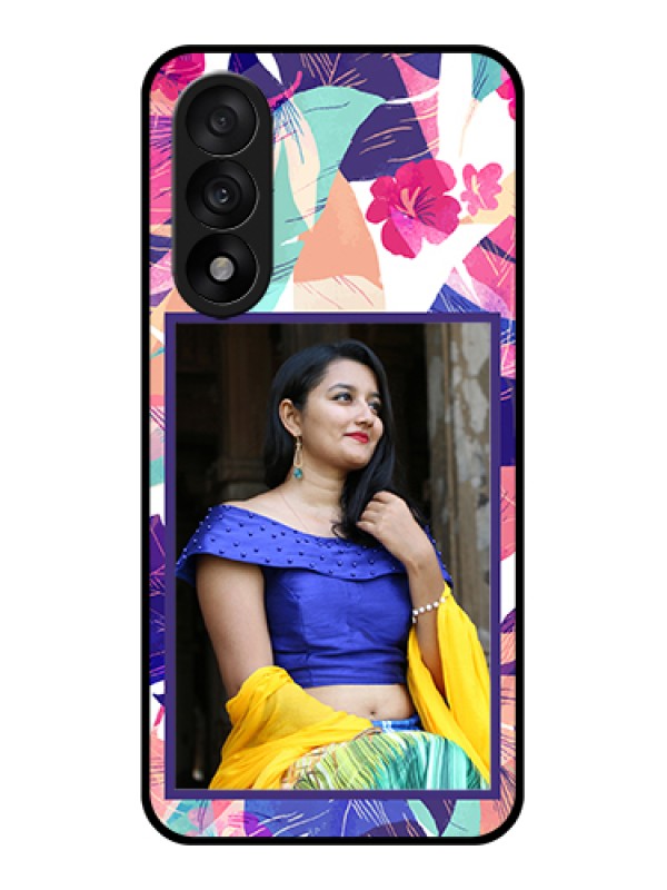 Custom OnePlus Nord 5 5G Custom Glass Phone Case - Abstract Floral Design