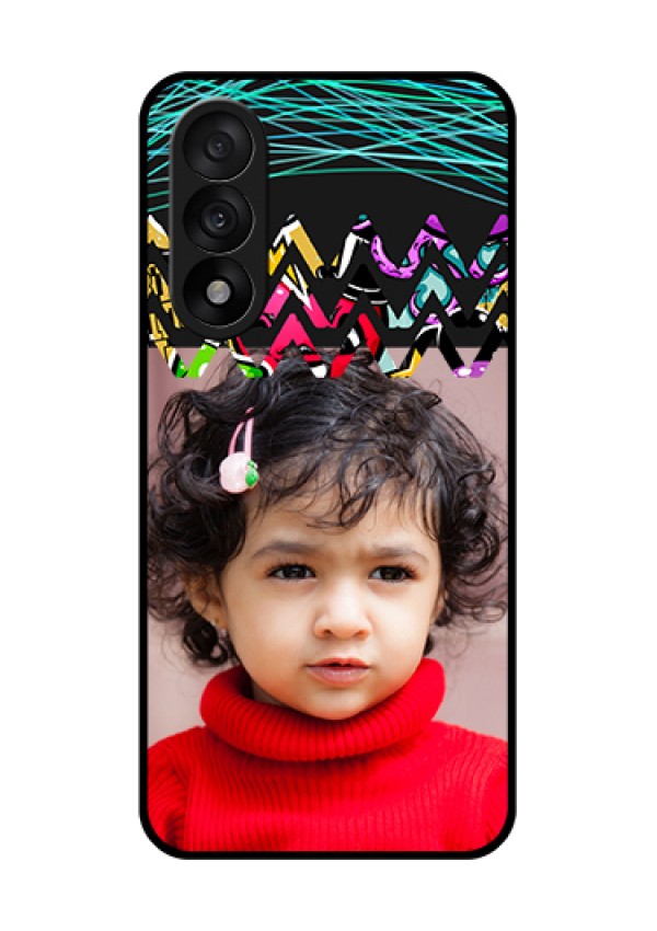 OnePlus Nord 5 5G Custom Glass Phone Case - Neon Abstract Design