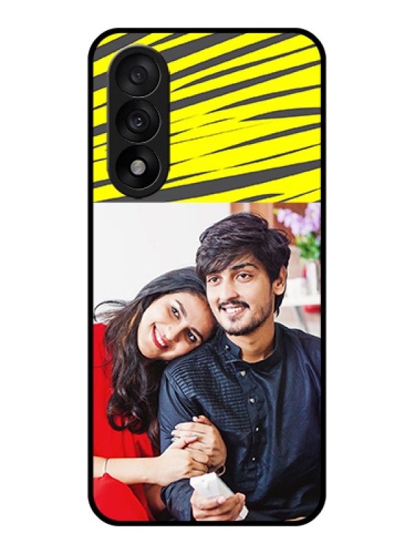 Custom OnePlus Nord 5 5G Custom Glass Phone Case - Yellow Abstract Design