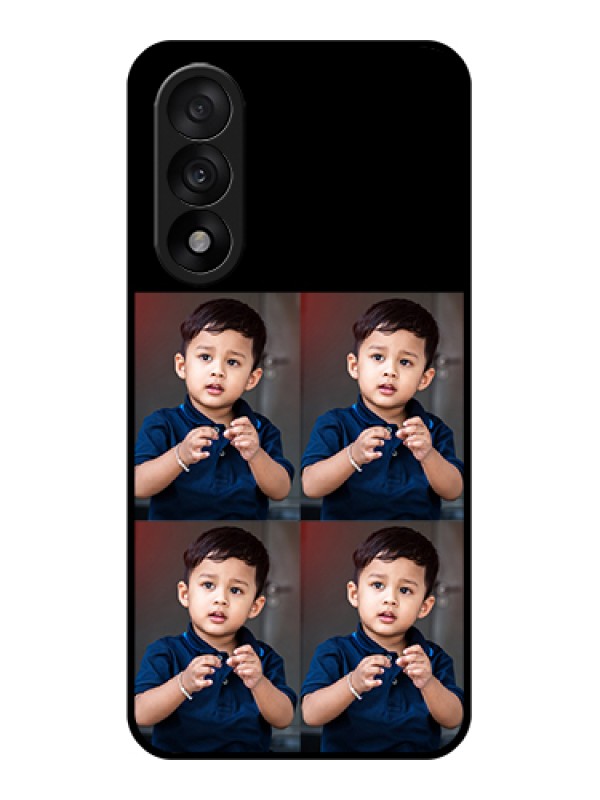 Custom OnePlus Nord 5 5G Custom Glass Phone Case - 4 Image Holder Design