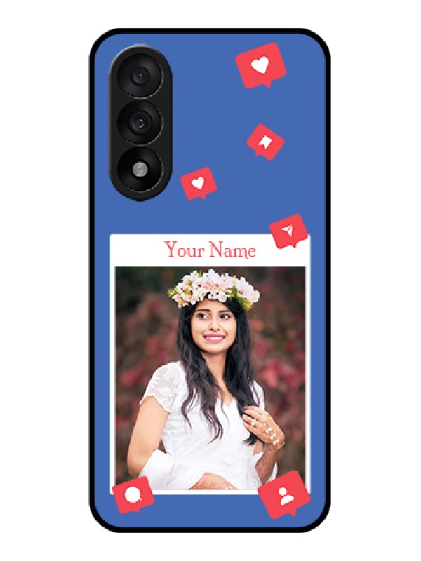 Custom OnePlus Nord 5 5G Custom Glass Phone Case - Like Share And Comment Design