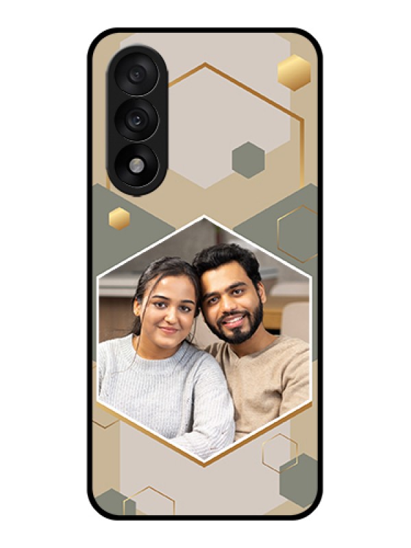 Custom OnePlus Nord 5 5G Custom Glass Phone Case - Stylish Hexagon Pattern Design