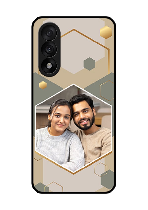 OnePlus Nord 5 5G Custom Glass Phone Case - Stylish Hexagon Pattern Design
