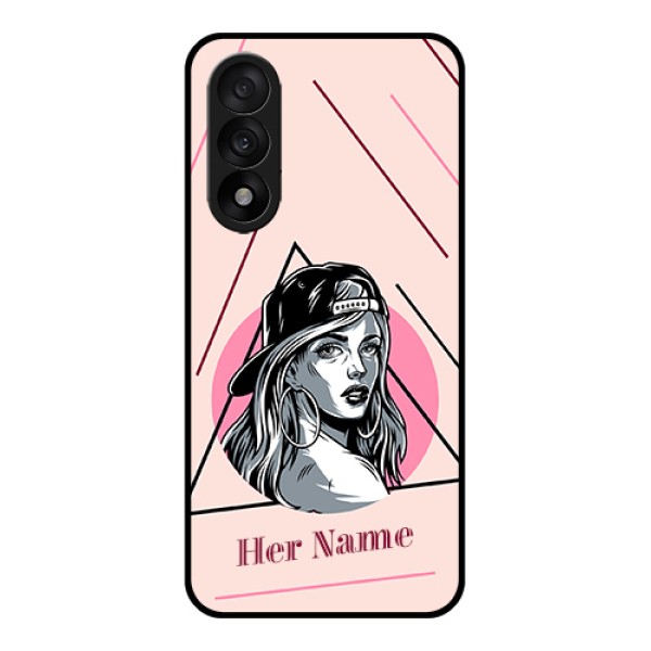 OnePlus Nord 5 5G Custom Glass Phone Case - Rockstar Girl Design